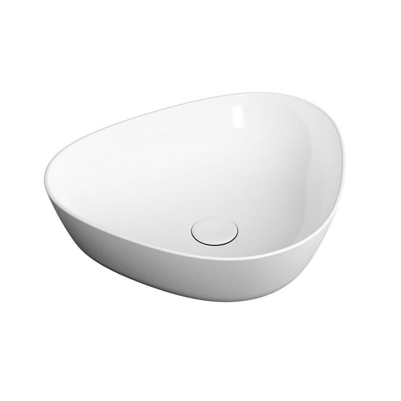Vitra Plural Üçgen Alçak Çanak Lavabo, 47 cm, Beyaz