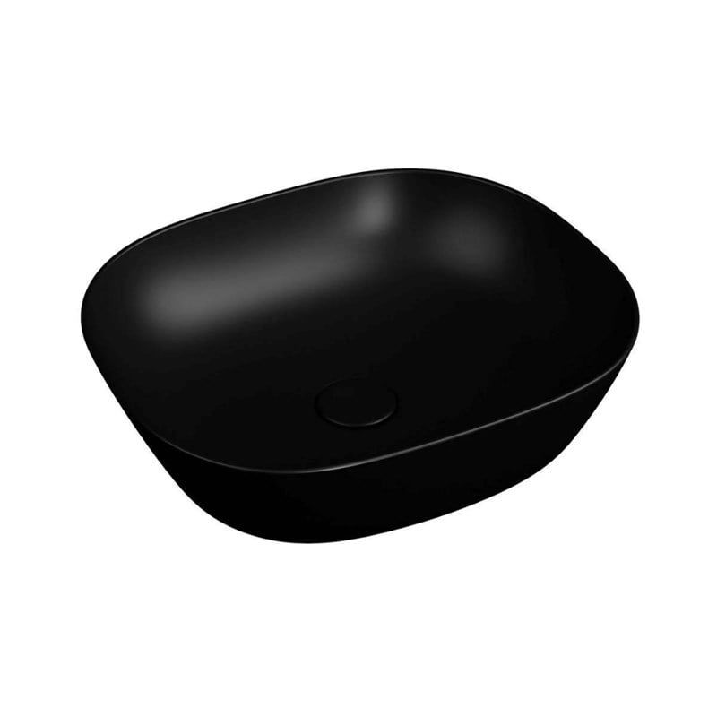 VitrA Plural 45 cm Siyah Kare Alçak Çanak Lavabo