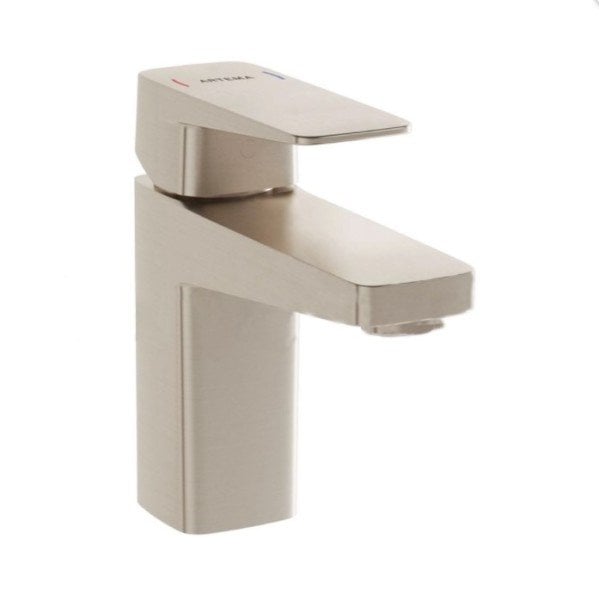 Artema Root Square Lavabo Bataryası Fırçalı Nikel