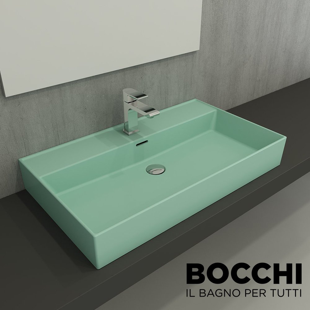 BOCCHİ Milano Lavabo 80 cm Mat Mint Yeşil