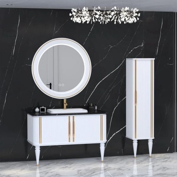 Aquanil  Laura 120 cm  Beyaz Banyo Dolabı