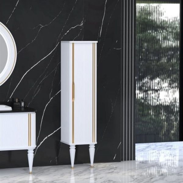 Aquanil  Laura 120 cm  Beyaz Banyo Dolabı