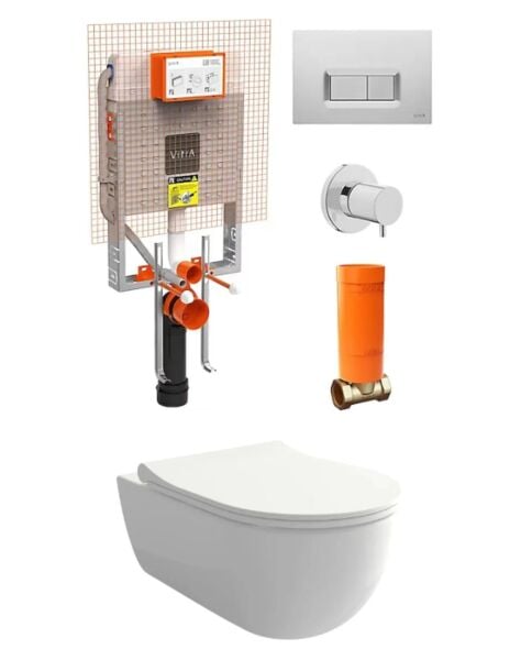 Bocchi Asma Klozet Vitra Gömme Rezervuar Seti