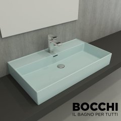 BOCCHİ Milano Lavabo 80 cm Mat Buz Mavisi