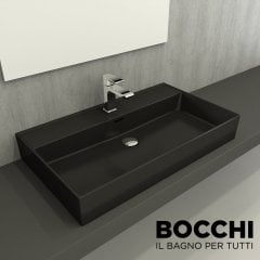 BOCCHİ Milano Lavabo 80 cm Mat Siyah