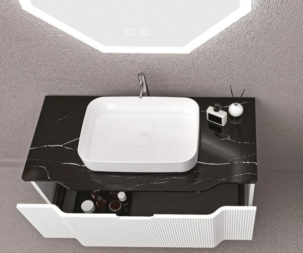 Aquanil  Royal 100 cm  Beyaz Banyo Dolabı