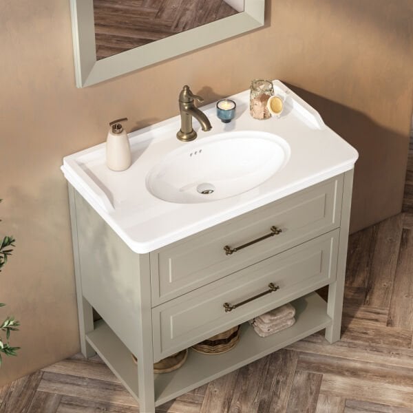 FYM Garden 80 cm Sahra Banyo Dolabı