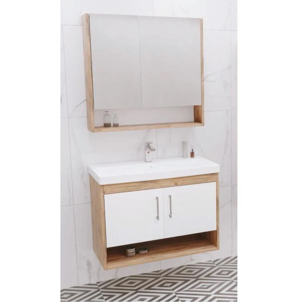 Aquanil  Samba 80 cm  Beyaz Banyo Dolabı