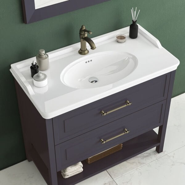 FYM Garden 100 cm Antrasit Banyo Dolabı