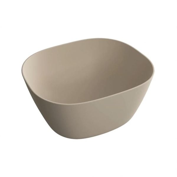 VitrA Plural 45 cm Mat Kil Beji Kare Yüksek Çanak Lavabo