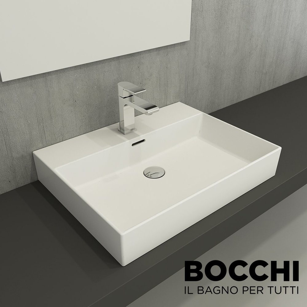 BOCCHİ Milano Lavabo 60 cm Mat Beyaz