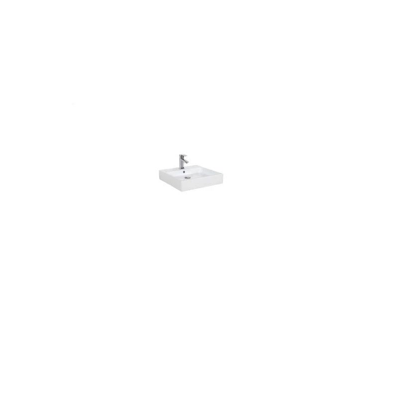 CREAVİT Next 50x50 cm Set üstü Düz Kare Lavabo