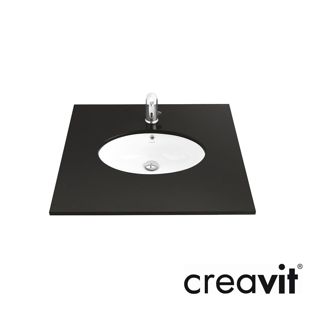 CREAVİT 37x51 Tezgah altı Lavabo Parlak Beyaz