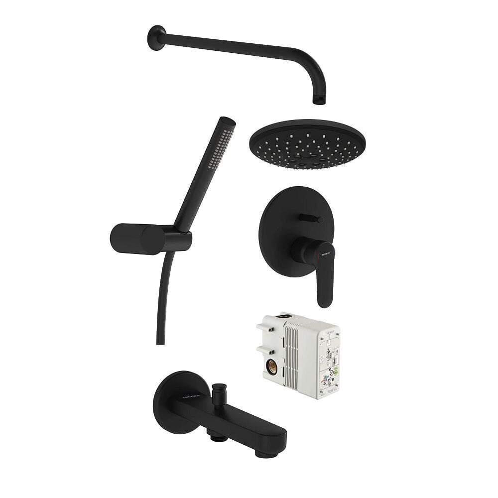 Vitra Root Round Ankastre Banyo Seti Mat Siyah