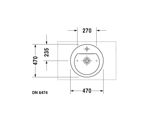 Duravit Darling New Tezgahüstü Lavabo 47 cm