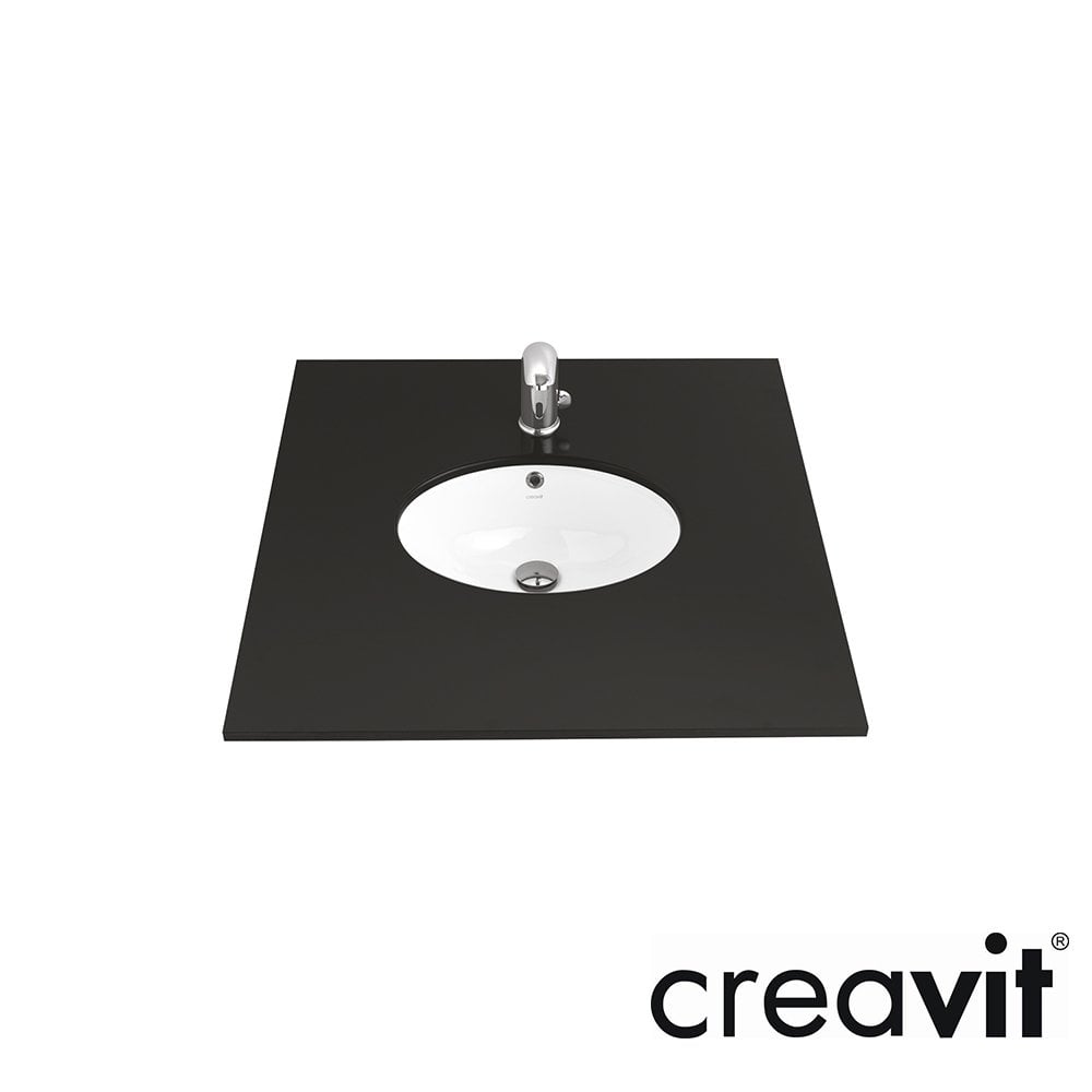 CREAVİT 33x43 Tezgah altı Lavabo Parlak Beyaz