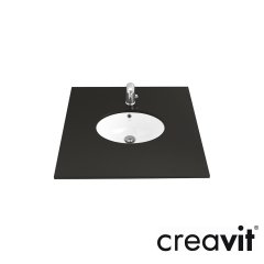 CREAVİT 33x43 Tezgah altı Lavabo Parlak Beyaz