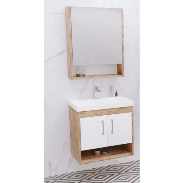 Aquanil  Samba 50 cm  Beyaz Banyo Dolabı
