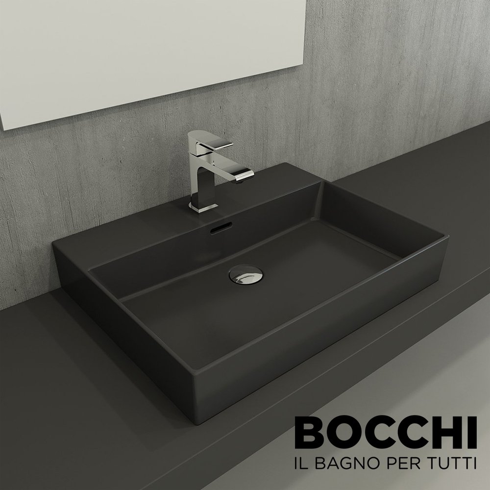 BOCCHİ Milano Lavabo 60 cm Mat Antrasit