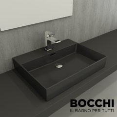 BOCCHİ Milano Lavabo 60 cm Mat Antrasit