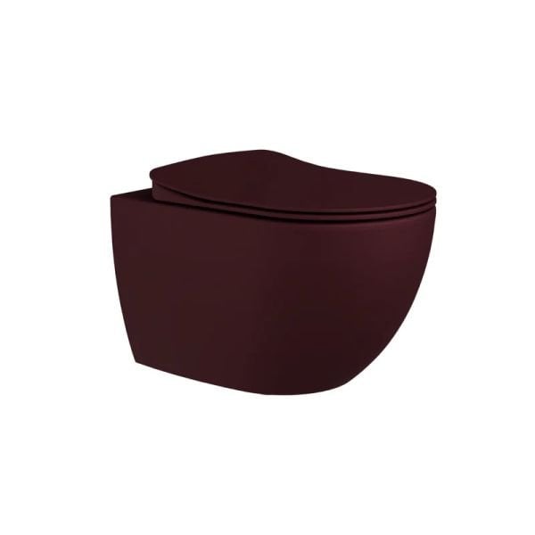 Creavit Free Rim-Off Kanalsız Asma Klozet, Mat Berry