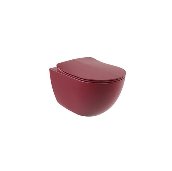 Creavit Free Rim-Off Kanalsız Asma Klozet, Mat Berry