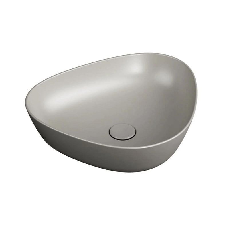 VitrA Plural 47 cm Mat Bej Alçak Üçgen Çanak Lavab