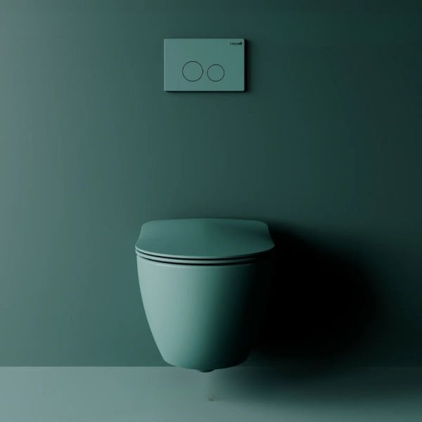 Creavit Free Rim-Off Kanalsız Asma Klozet, Nil Yeşili