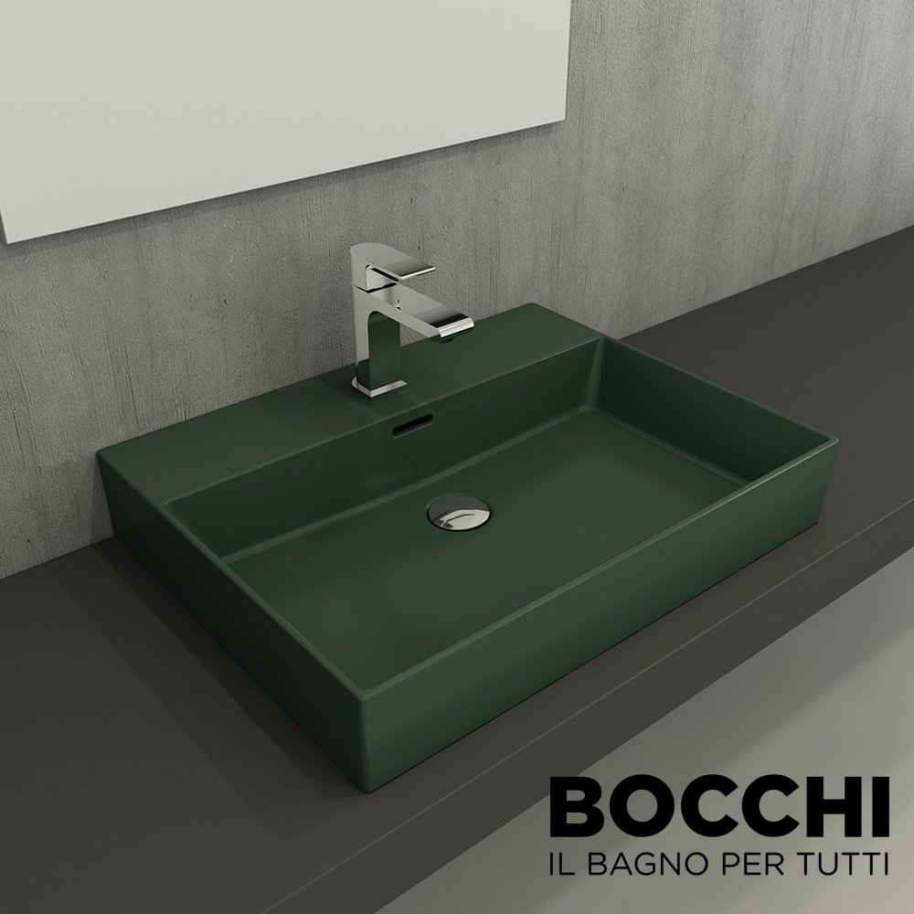 BOCCHİ Milano Lavabo 60 cm Mat Yeşil