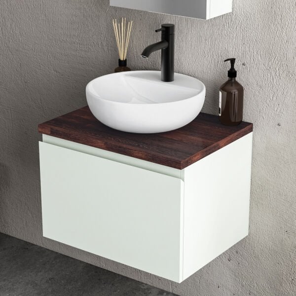 FYM Hera 60 cm Beyaz Banyo Dolabı