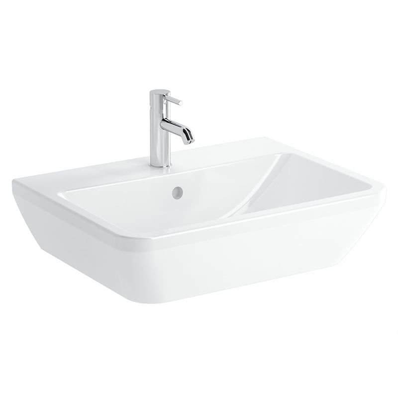 VitrA İntegra 65 cm Beyaz Kare Çanak Lavabo