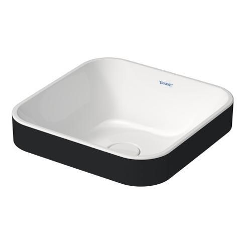 Duravit Happy D.2 PLus Tezgahüstü Lavabo 40 cm Beyaz-Mat antrasit