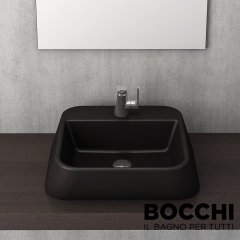 BOCCHI Firenze Çanak Lavabo 42 cm Mat Siyah