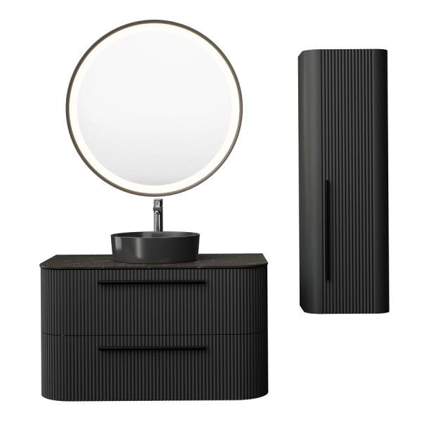 Creavit Rayas 100 cm Antrasit Banyo Dolabı