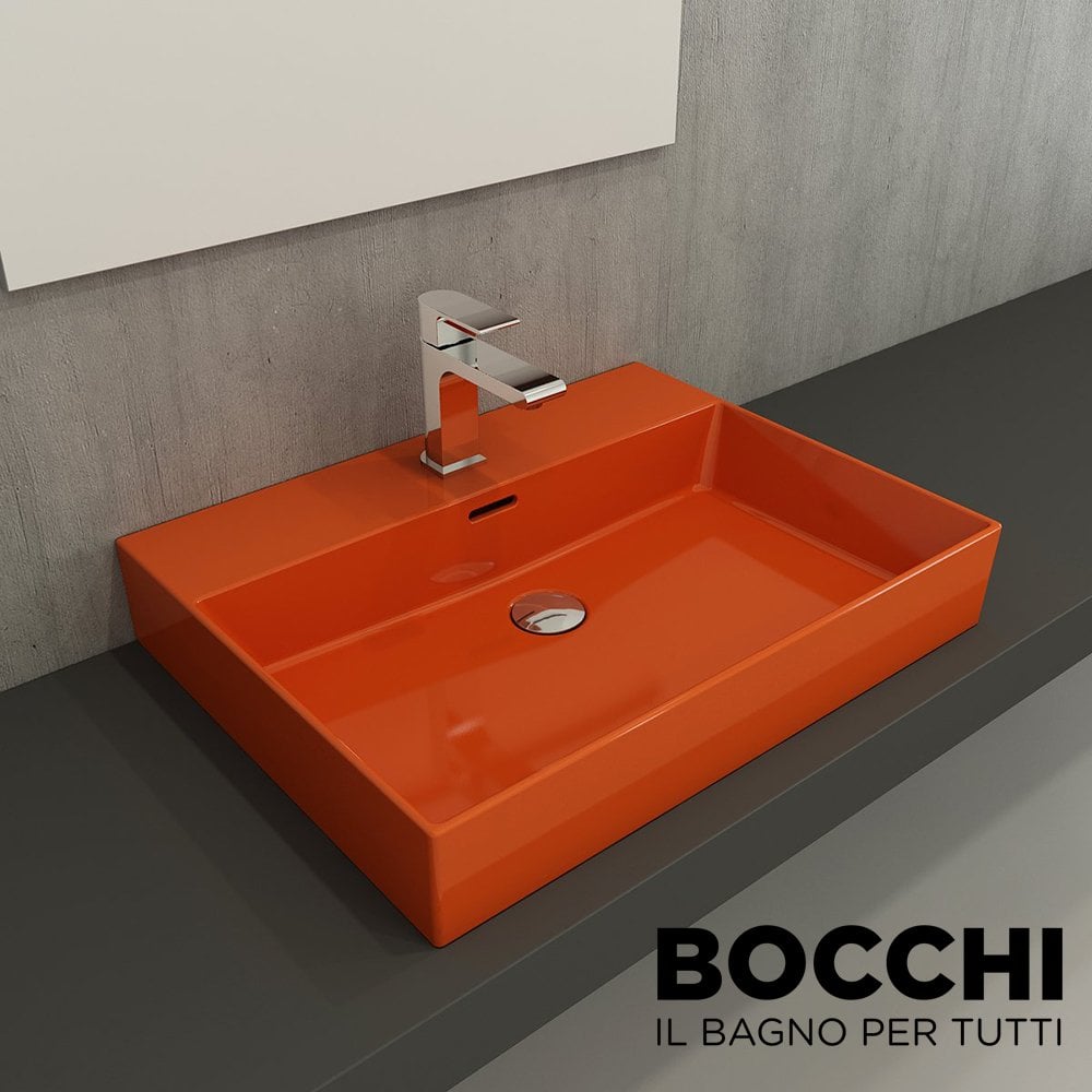 BOCCHİ Milano Lavabo 60 cm Parlak Turuncu