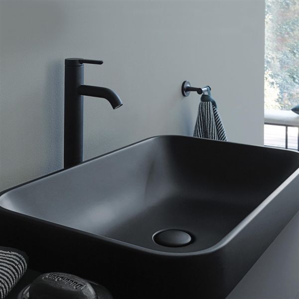 Duravit Happy D.2 PLus Tezgahüstü Lavabo 60 cm Mat antrasit