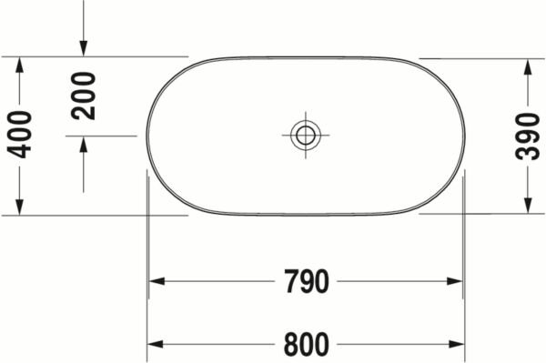 Duravit Luv DuraCream Lavabo 80 cm, Beyaz-Satin Mat Gri