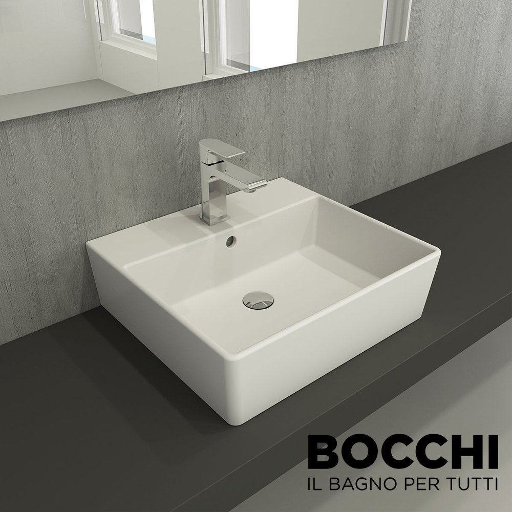 BOCCHİ Milano Lavabo 50 cm Mat Beyaz
