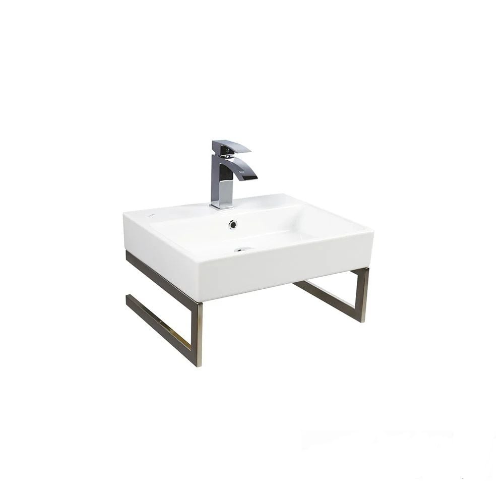 CREAVİT Next 40x50 Setüstü Düz Kare Lavabo, Next 40x50 cm Montaj Ayaklı Aparat