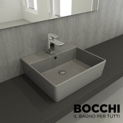 BOCCHİ Milano Lavabo 50 cm Mat Gri