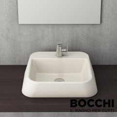 BOCCHI Firenze Çanak Lavabo 42 cm Parlak Bisküvi