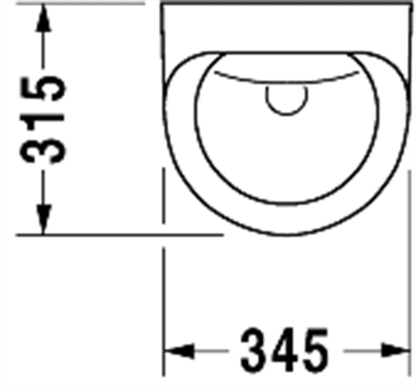 Duravit Duraplus Pisuar Beyaz (Arkadan girişli, Sineksiz)