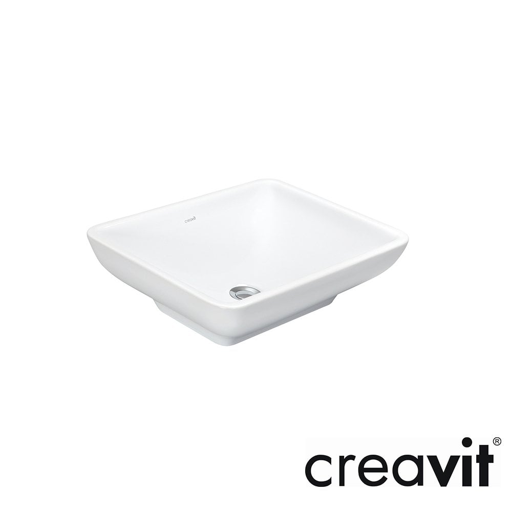 CREAVİT Tina 40x50 cm Setüstü Lavabo Beyaz
