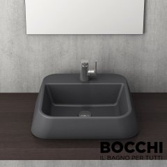 BOCCHI Firenze Çanak Lavabo 42 cm Mat Antrasit