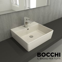 BOCCHİ Milano Lavabo 50 cm Parlak Bisküvi