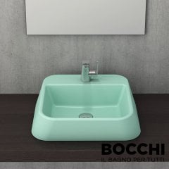 BOCCHI Firenze Çanak Lavabo 42 cm Mat Mint Yeşili