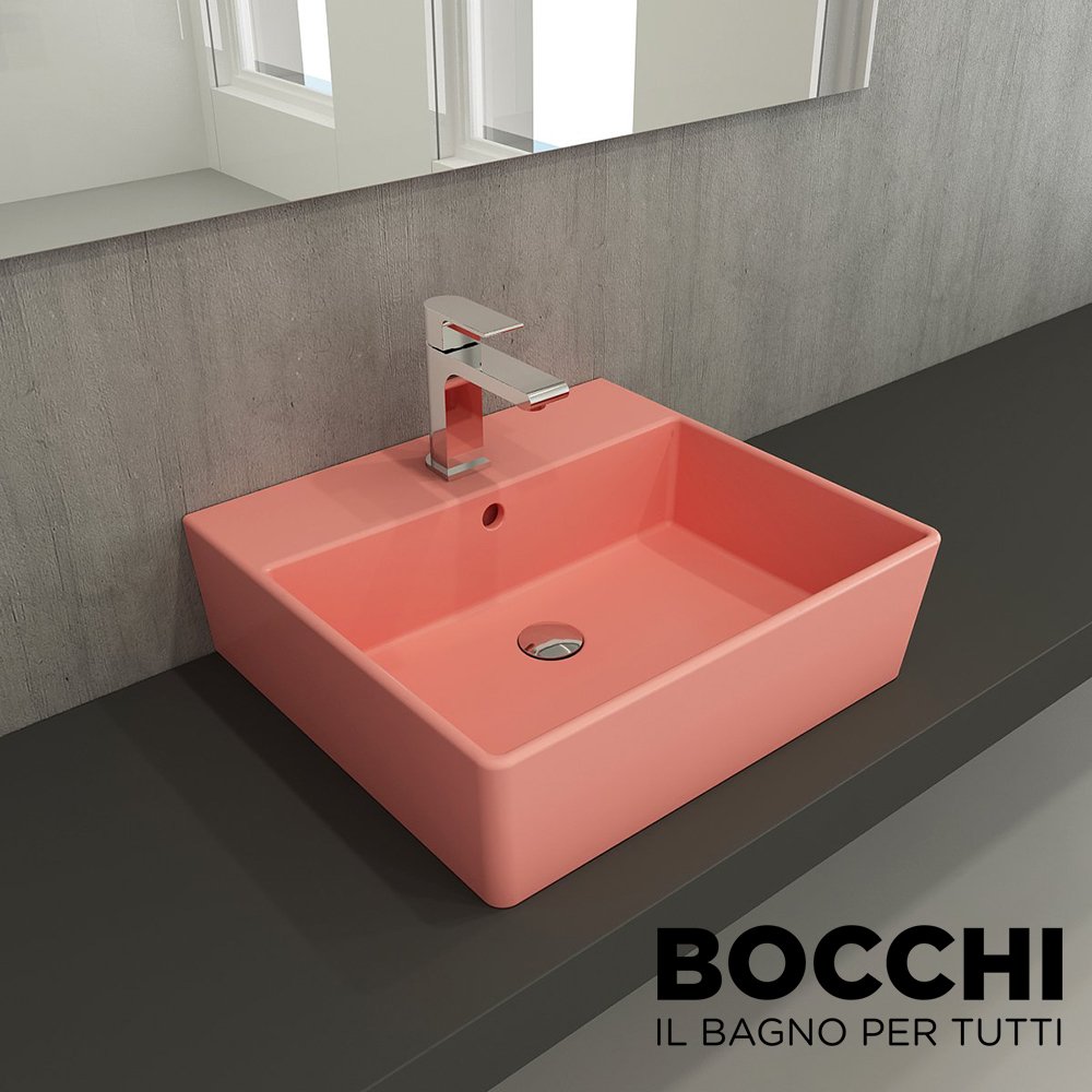 BOCCHİ Milano Lavabo 50 cm Mat Somon