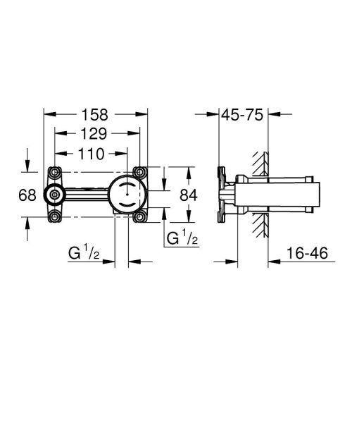 Grohe Ankastre İç Gövde Set