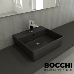 BOCCHİ Milano Lavabo 50 cm Mat Antrasit