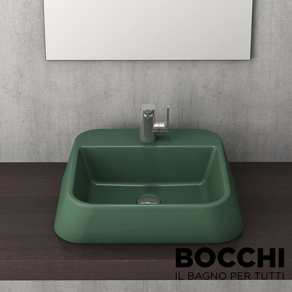 BOCCHI Firenze Çanak Lavabo 42 cm Mat Yeşil